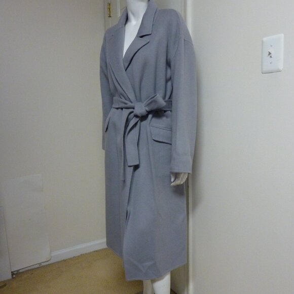 Theory Wool & Cashmere-Blend Robe Long Coat - Picture 8 of 10